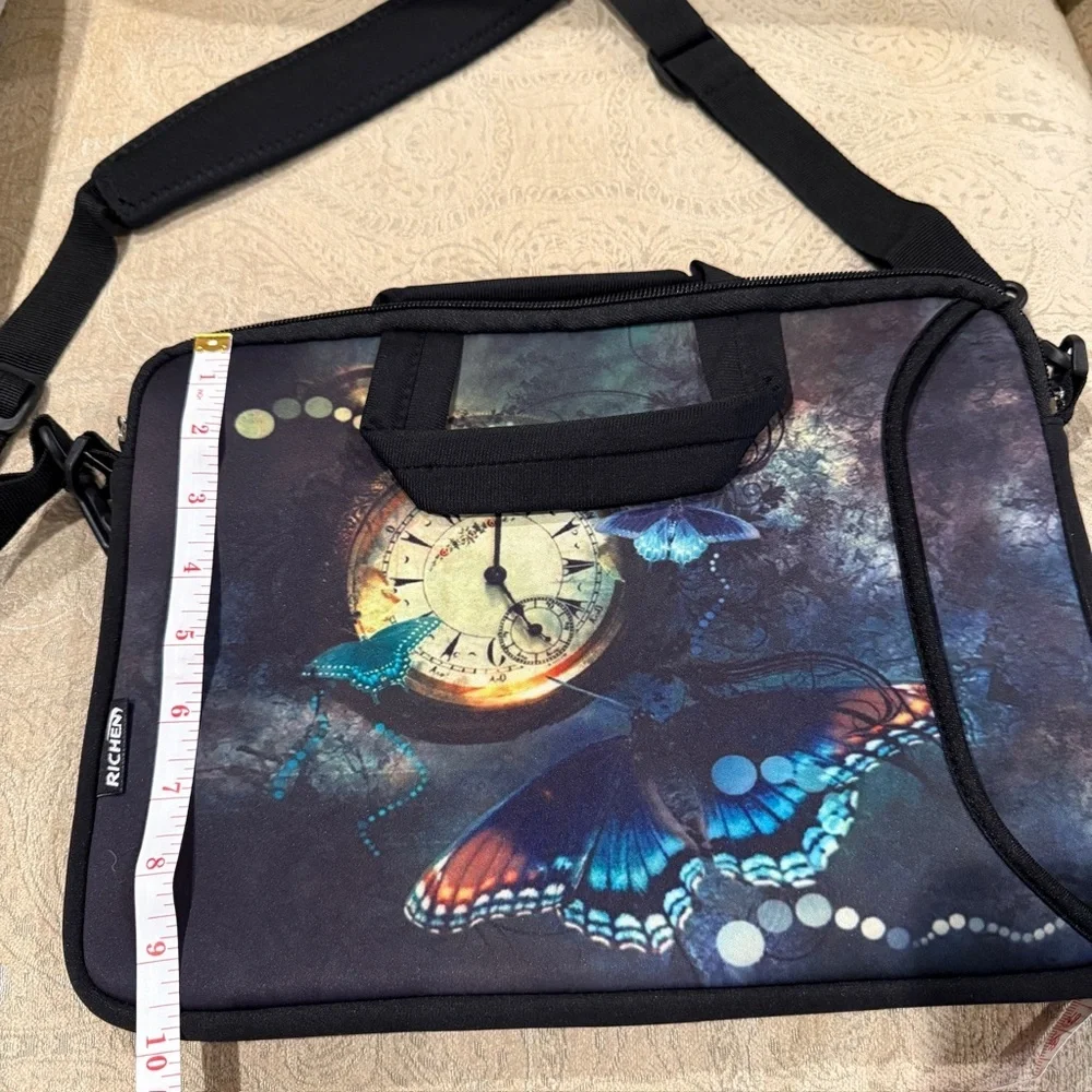 Elegant Butterfly Design Laptop and Tablet Bag Set